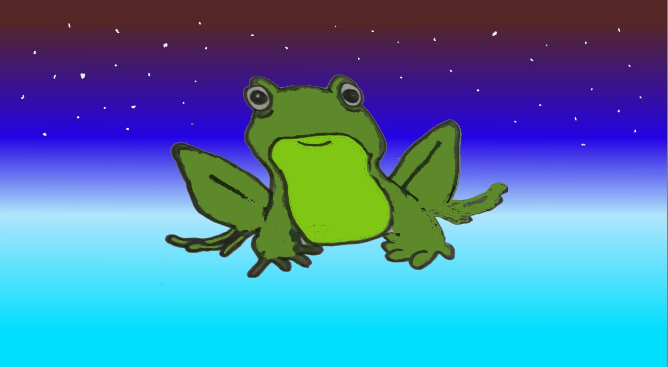 Ribbit the frog from Native America Fairy Tale